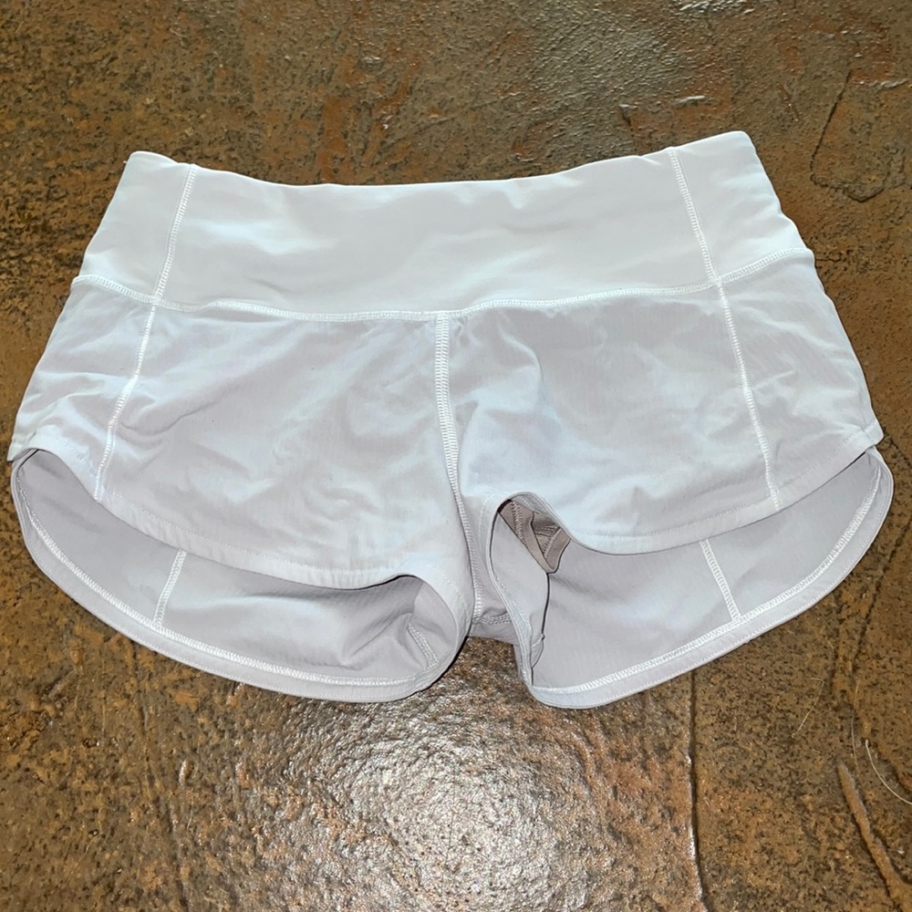 white lululemon speed ups | size 0